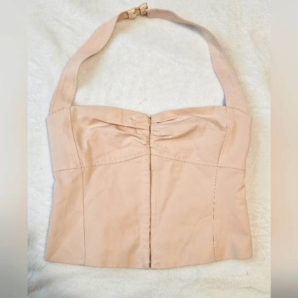 Zara Tops - Zara: Soft Baby Pink Corset Haltertop | NWT!!